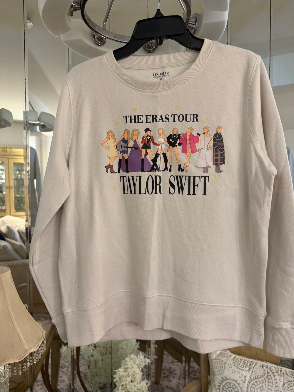 The Eras Tour Taylor Swift Crewneck Sweatshirt - Cream